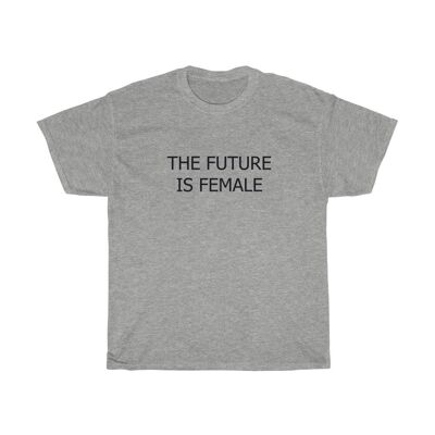Die Zukunft ist Famale Shirt Feminist 90s Shirt Sport Grey Black
