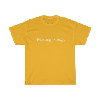 READING IS SEXY Shirt Unisex Vintage Aesthetic Book Lover Shirt Gold Black 1