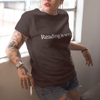 READING IS SEXY Shirt Unisex Vintage Aesthetic Book Lover Shirt Gold Black 2
