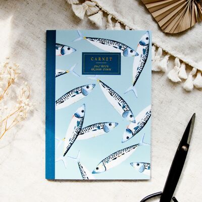 Stationery Notebook A5 - Mackerels