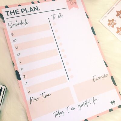 "The Plan" Daily Planner Notepad