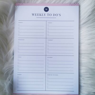 Wöchentlicher Aufgaben-Notizblock