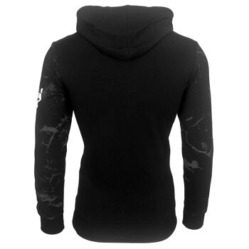 Subliminal Mode Sweat Shirt à Capuche bicolore Noir 2