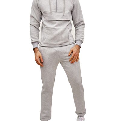 Subliminal Mode Basic Light Gray Tracksuit Set (503ENS-Grey)