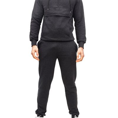 Subliminal Mode Dark Gray Basic Tracksuit Set (503ENS-Anthracite)