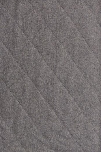 Plaid fausse fourrure Brisbane doublure en laine-cachemire Gris 4