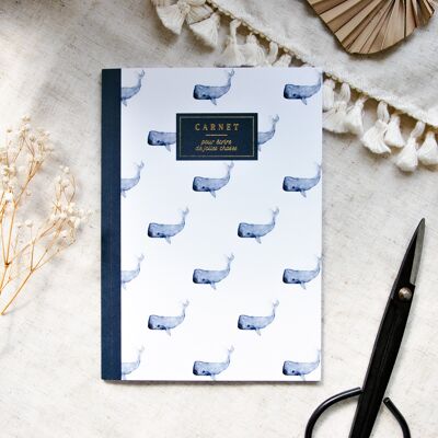 Stationery Notebook A5 - Whales