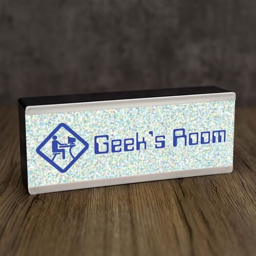 Light Up Room Sign Geeks Room