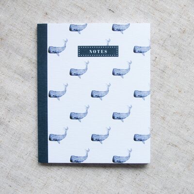 Stationery Small Notebook - Whales