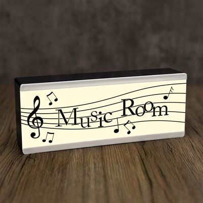 Light Up Room Sign Music Room