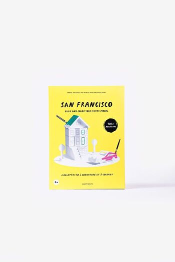 Maquette à colorier et monter - San Francisco à partir de 8 ans pour les vacances d'été 6