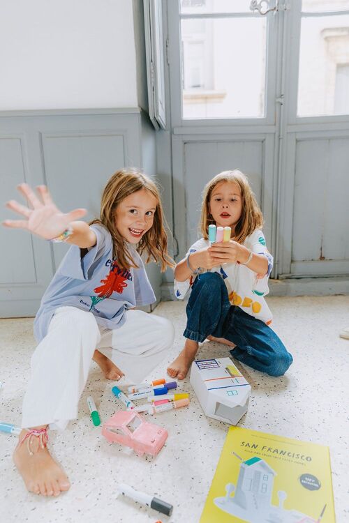 Maquette à colorier et monter - San Francisco à partir de 8 ans pour les vacances d'été