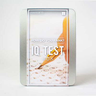 IQ Test Personalised Gift Tin