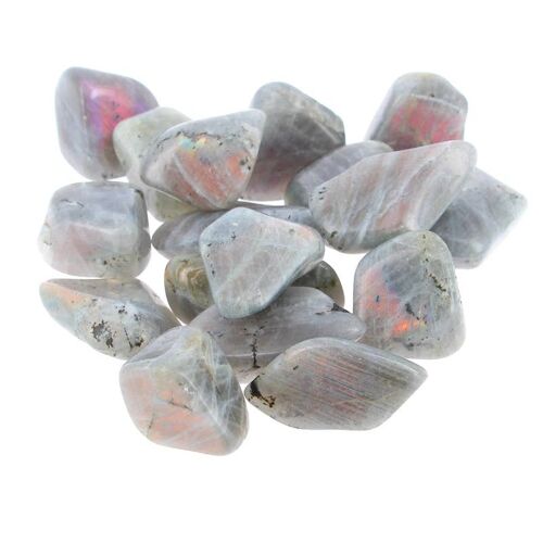 500 g Pierres Roulées Labradorite Arc-en-Ciel EXTRA