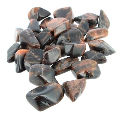 500 g Black Moonstone EXTRA Tumbled Stones