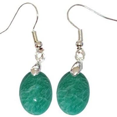 Boucles d'Oreilles Amazonite Ovale