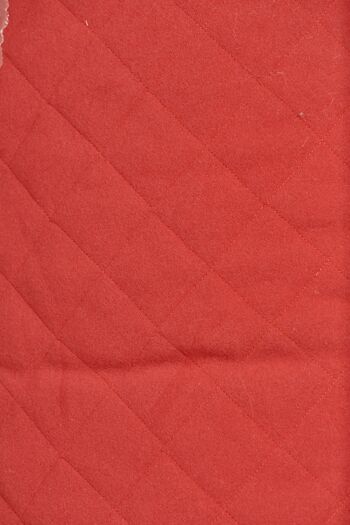 Plaid fausse fourrure Brisbane doublure en laine-cachemire rouge 4