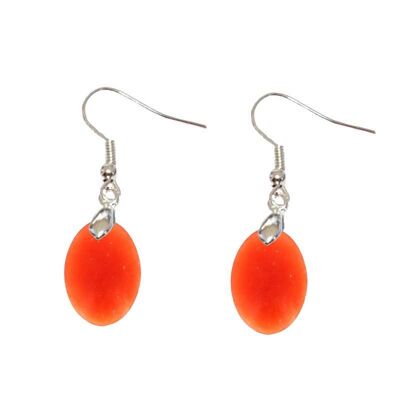 Pendientes Calcita Naranja EXTRA Ovalada