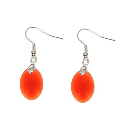 Orange Calcite EXTRA Oval Earrings