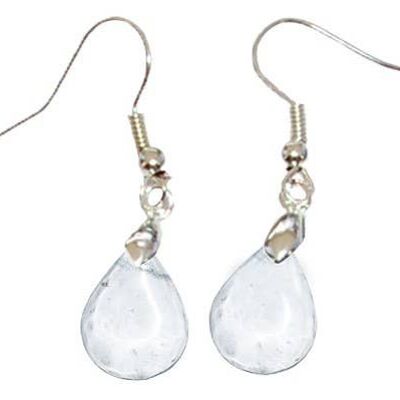 Drop Rock Crystal Earrings