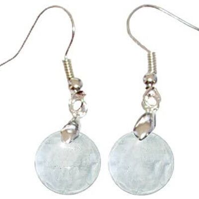 Round Rock Crystal Earrings