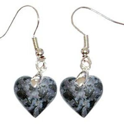 Gabbro Heart Earrings