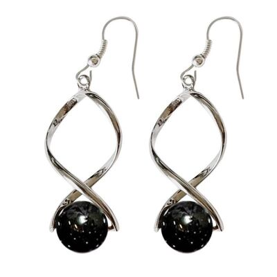 Black Onyx Beads 10 mm Earrings