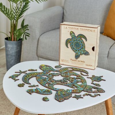 Rompecabezas creativo - La tortuga tropical
