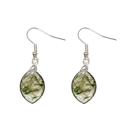 Actinote Marquise Quartz Inclusions Earrings