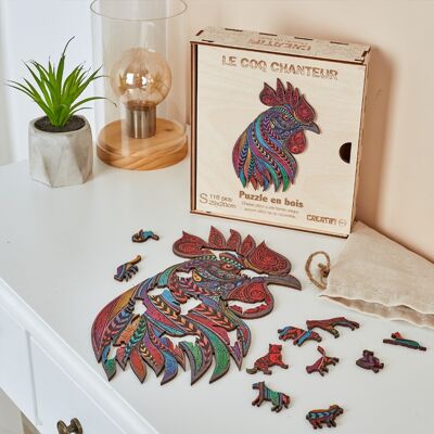 Creative wood-The Singing Rooster
