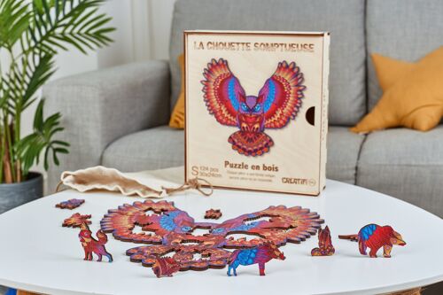 La Chouette Somptueuse Puzzle en bois CreatifWood