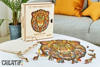 CreatifWood - Le Lion Majestueux 2