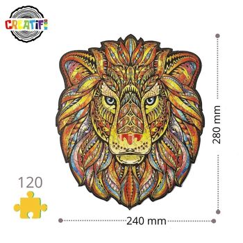 CreatifWood - Le Lion Majestueux 3