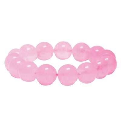 Bracciale Quarzo Rosa EXTRA Perle 10 mm