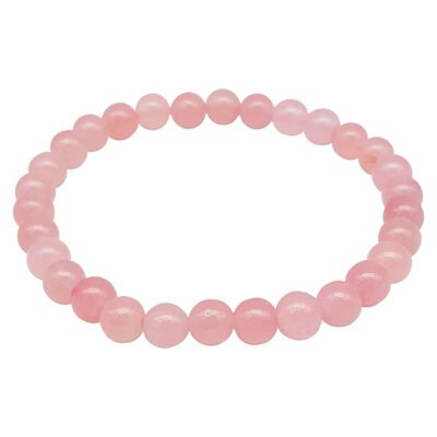 Bracelet Rose Quartz EXTRA Beads 6 mm