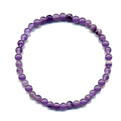 Bracciale Ametista EXTRA Perline 4 mm