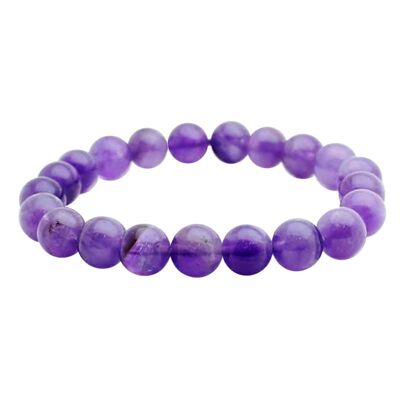 Armband Amethyst EXTRA Perlen 8 mm