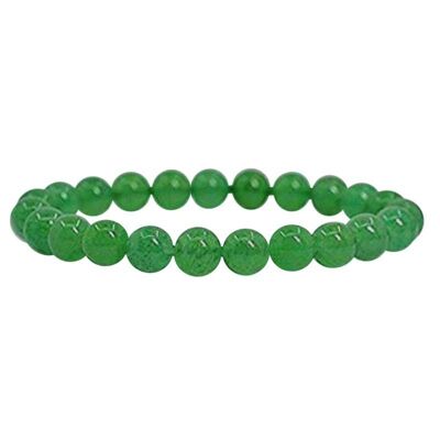 Braccialetto di avventurina verde perline da 8 mm