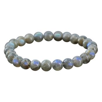 Bracelet Labradorite EXTRA Billes 8 mm