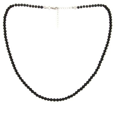 Halskette Onyxperlen 4 mm