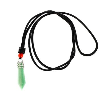 Grüne Aventurin-Punkt-Halskette
