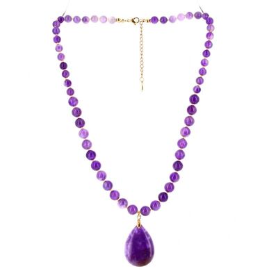 Necklace Amethyst EXTRA Beads 6 and 8 mm