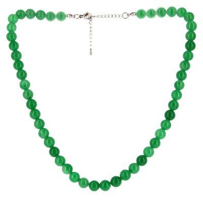 Green Aventurine 8mm Beads Necklace