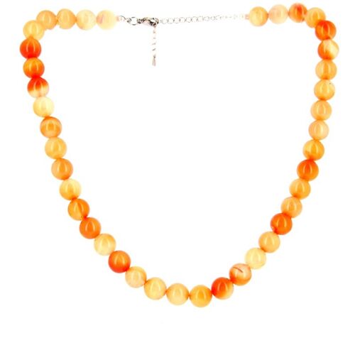 Collier Cornaline Billes 10 mm