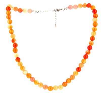 Necklace Carnelian Beads 8 mm