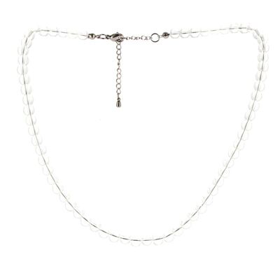 6mm Perlen Bergkristall Halskette