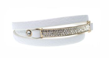 Bracelet Balance blanc / or