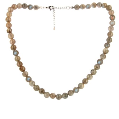 Collier Labradorite EXTRA Billes 10 mm