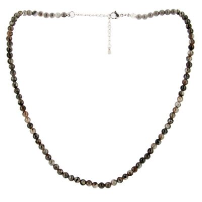 4mm Beads Larvikite Necklace