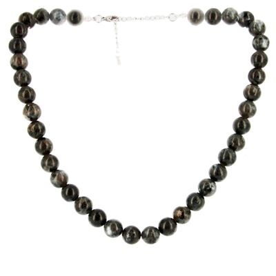 10mm Beads Larvikite Necklace